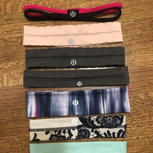 8 very lightly used Lululemon headbands (2)